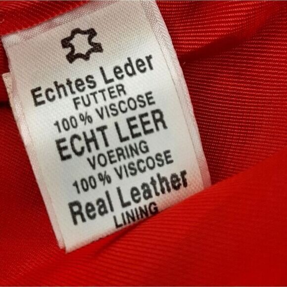 VINTAGE Genuine Leather Jacket Blazer Pleated Shoulders Sz M | Eur 38 - Picture 15 of 16